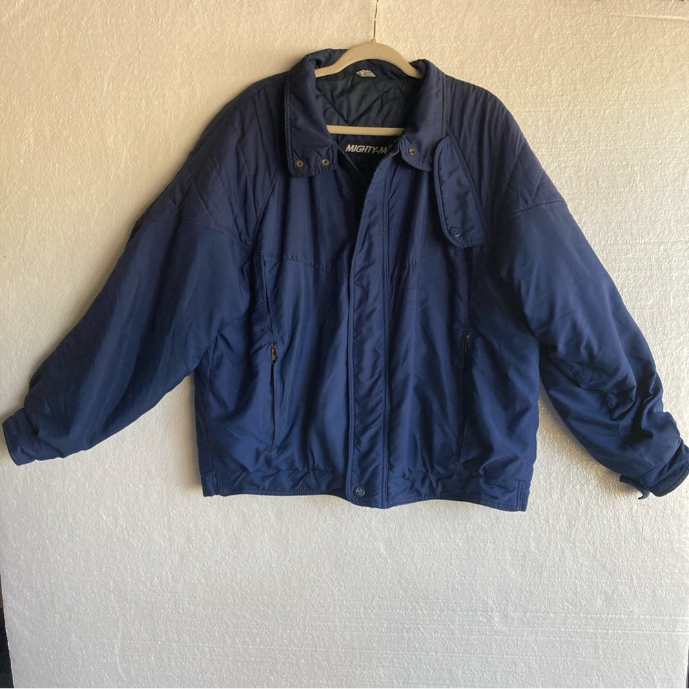 Mighty Mac Men's Blue Puffer Jacket
